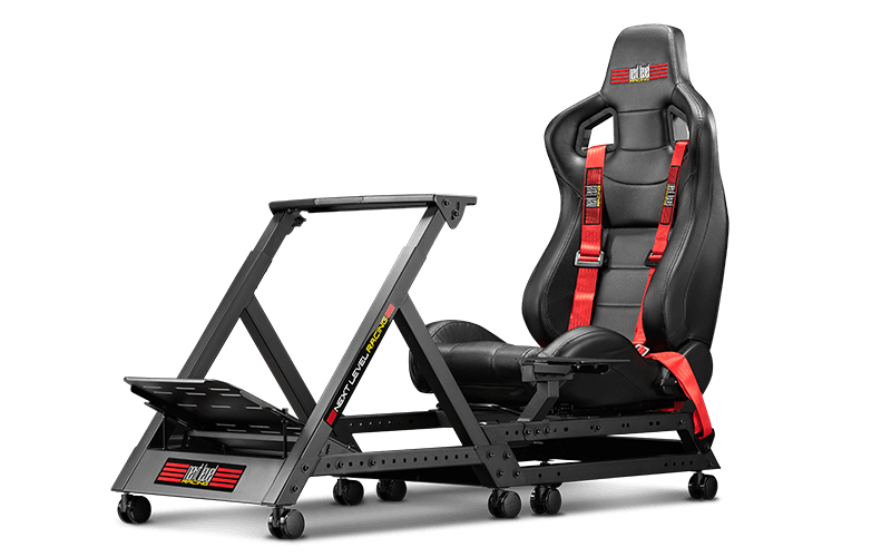 Next Level Racing GTtrack Racingsäte Svart/Röd