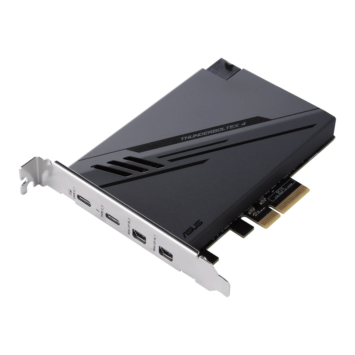 ASUS ThunderboltEX 4 PCIe-expansionskort - 2 X Thunderbolt 4 (USB-C, 40 Gbps, 100W QC), 2 X MiniDP