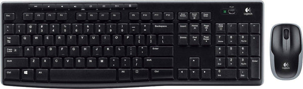 Logitech MK270 Trådløst Tastatur og Mus - Sort