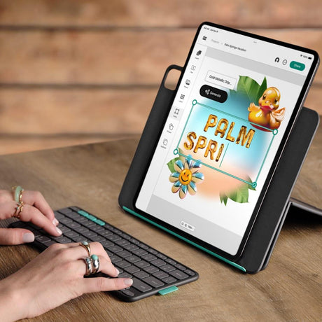 Logitech - Flip Folio for iPad Pro & Air 13'' - Graphite - Nordic