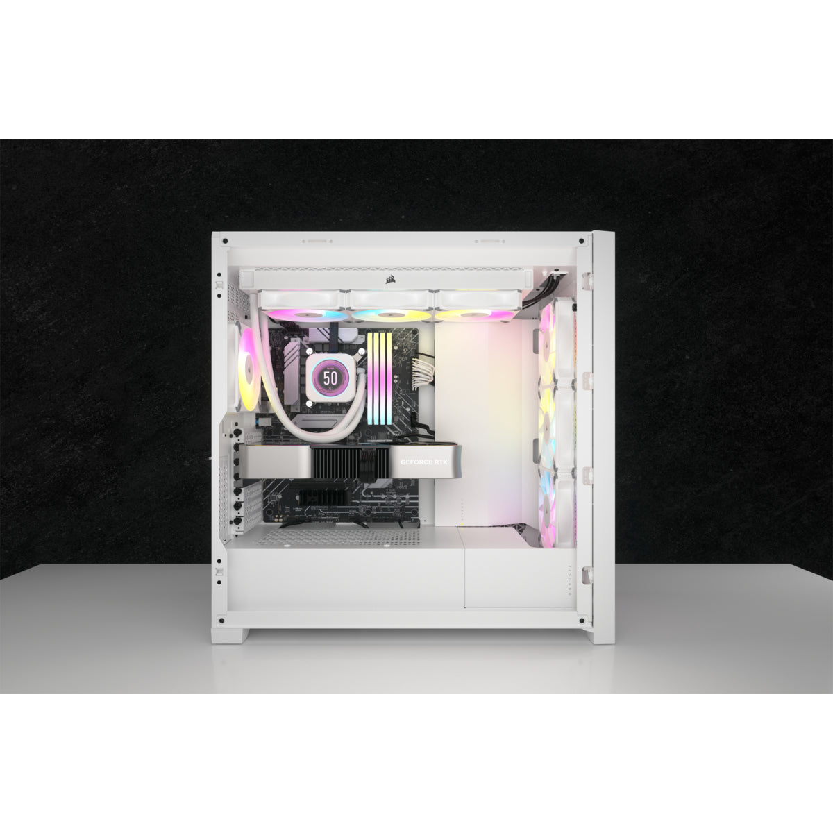 CORSAIR ICUE H150i ELITE LCD XT Processorer Flytande Kylsystem 1-pack Vit 120 Mm