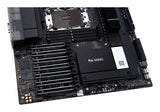 ASUS Pro WS W790E-SAGE SE – nærbillede af køleplader og chipset