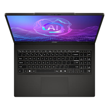MSI VenturePro 16 A2RWFG-001FR – tastatur og touchpad set ovenfra