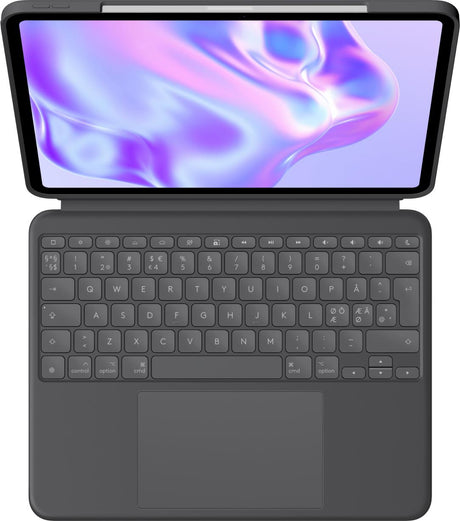 Logitech - Combo Touch for iPad Pro 13-inch (M4) - Graphite - Pan - Nordic