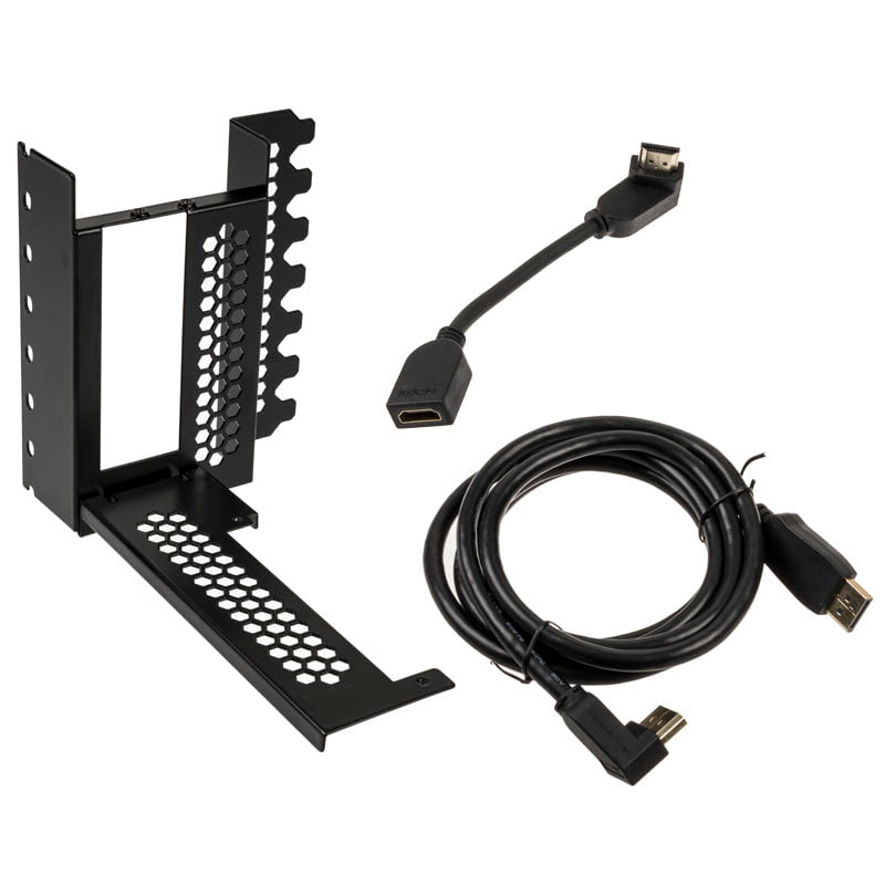 CableMod Vertikal PCI-e Bracket - HDMI + DisplayPort - SVART