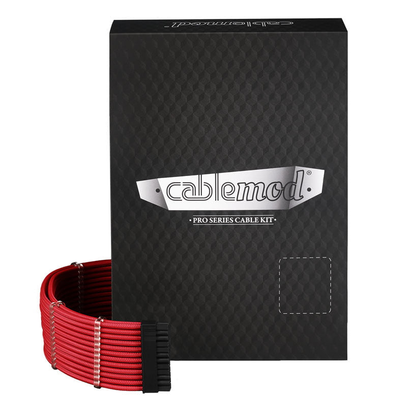 CableMod PRO ModMesh RT-serien ASUS ROG / Seasonic Kabelsatser - Röd