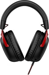 HyperX Cloud 3 Kabelheadset Svart Röd