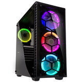 Kolink Observatory RGB Midi-Tower, Härdat Glas - Svart Fönster