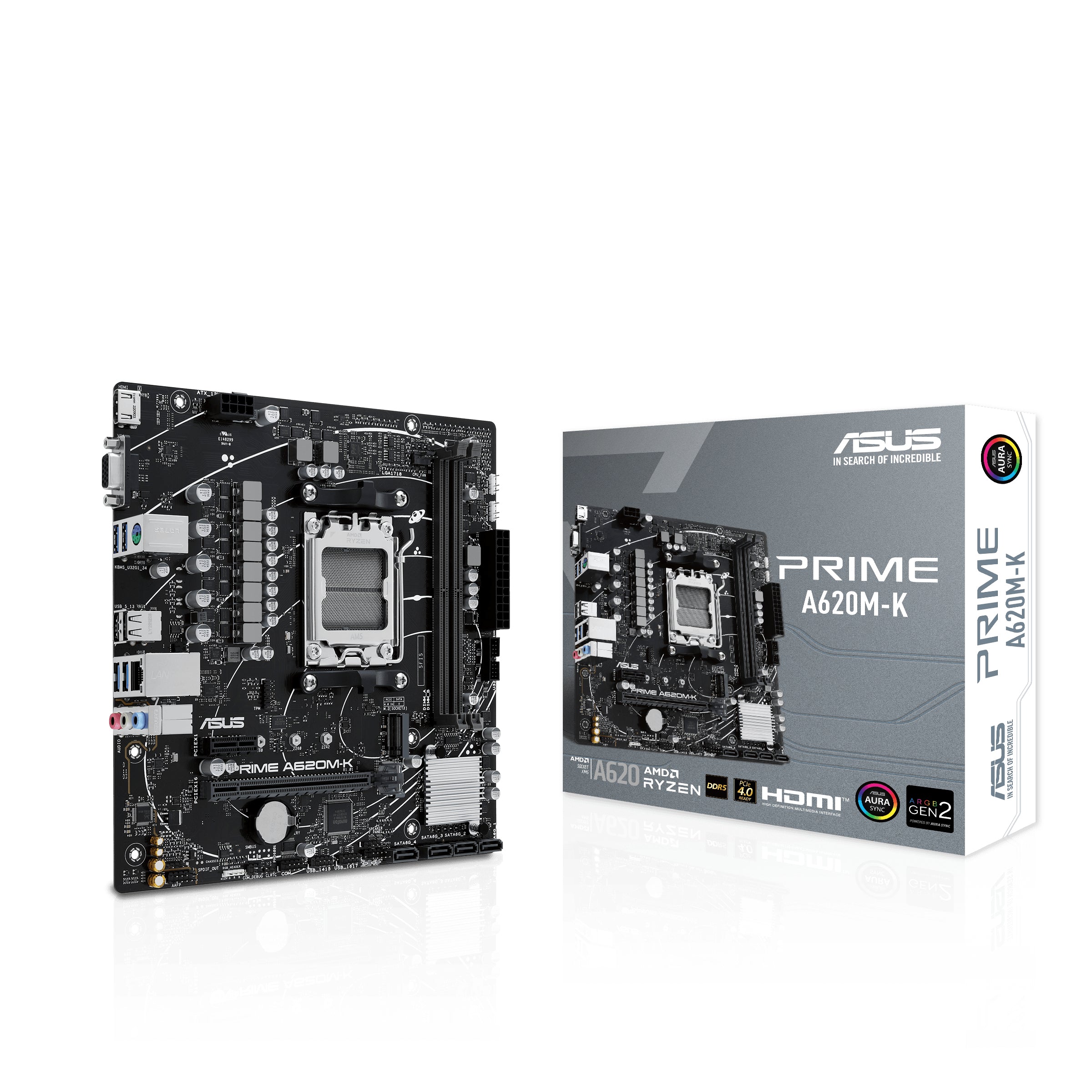 ASUS PRIME A620M-K - Sockel AM5 - Moderkort