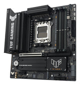 ASUS TUF GAMING B850M-PLUS WIFI7 – micro ATX AM5 bundkort – skråt ovenfra