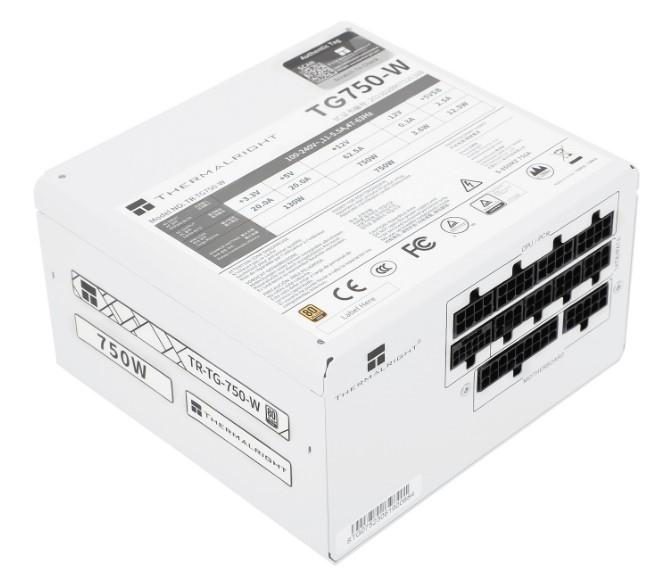 Thermalright TR-TG 750-W Vit - PSU, 80+ Guld