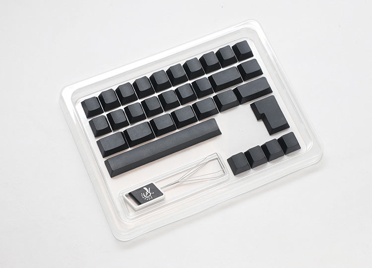 Ducky Blank - 132 Keycap Set - Cherry Profile - PBT - Svart