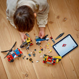 LEGO 60462 City Combination Set with Helicopter, Fire Truck and Submarine, Construction Toy LEGO