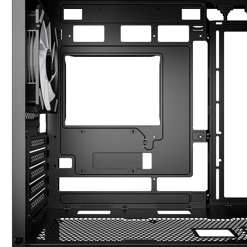 Sharkoon MK2 RGB Black Mesh Front Tempered Glass 4x 120mm ARGB PWM Fans USB-C BTF Micro-ATX Gaming PC Case Sharkoon