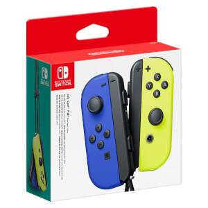 Nintendo Switch Joy-Con Controller Par - Blå (L) &amp; Neon Gul (R)