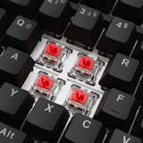 Sharkoon SKILLER SGK25 mekanisk tastatur – Huano Red, sort, tysk QWERTZ – billede 4