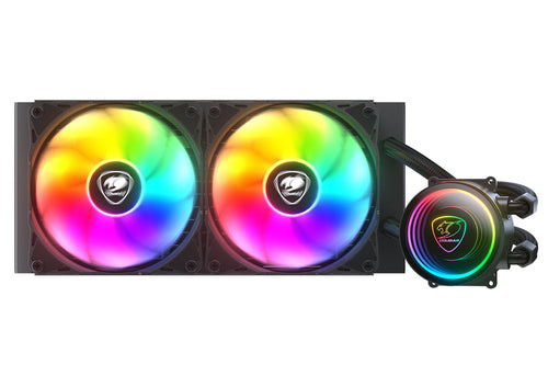 COUGAR CPU-vandkøler Poseidon Elite 240, ARGB, sort