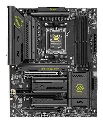 MSI MAG B850 TOMAHAWK MAX WIFI bundkort - AM5, ATX - visning 2