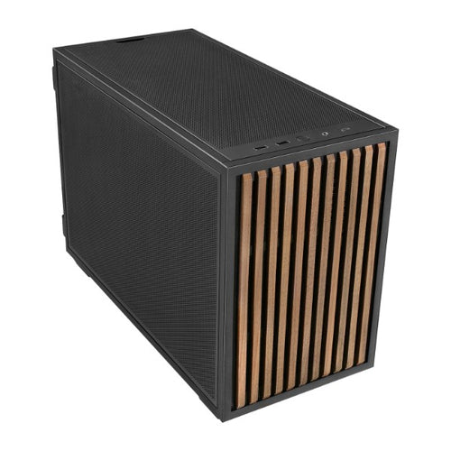 Lian Li DAN-B4 Wood kabinet – sort – visning 2