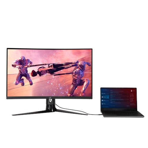 ASUS ROG Strix XG32VC – vist i en samlet opsætning