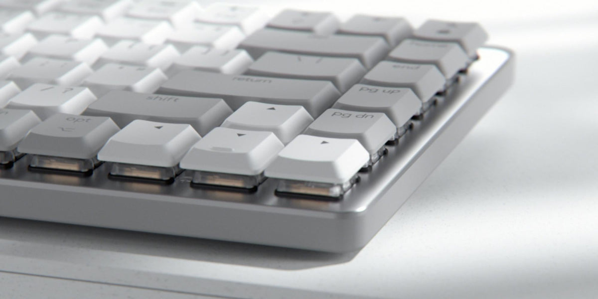 Logitech - MX Mechanical Mini for Mac Minimalist Wireless Illuminated Keyboard - Nordic Logitech