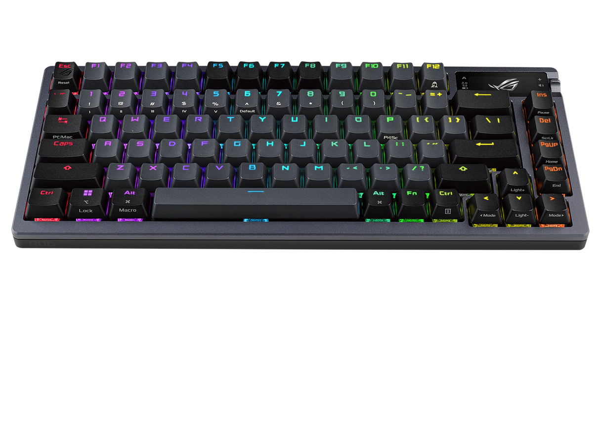 ASUS ROG AZOTH 75 % Trådlöst DIY Custom RGB Gaming Tangentbord, NX Röda Switchar, OLED-skärm, PBT Keyca
