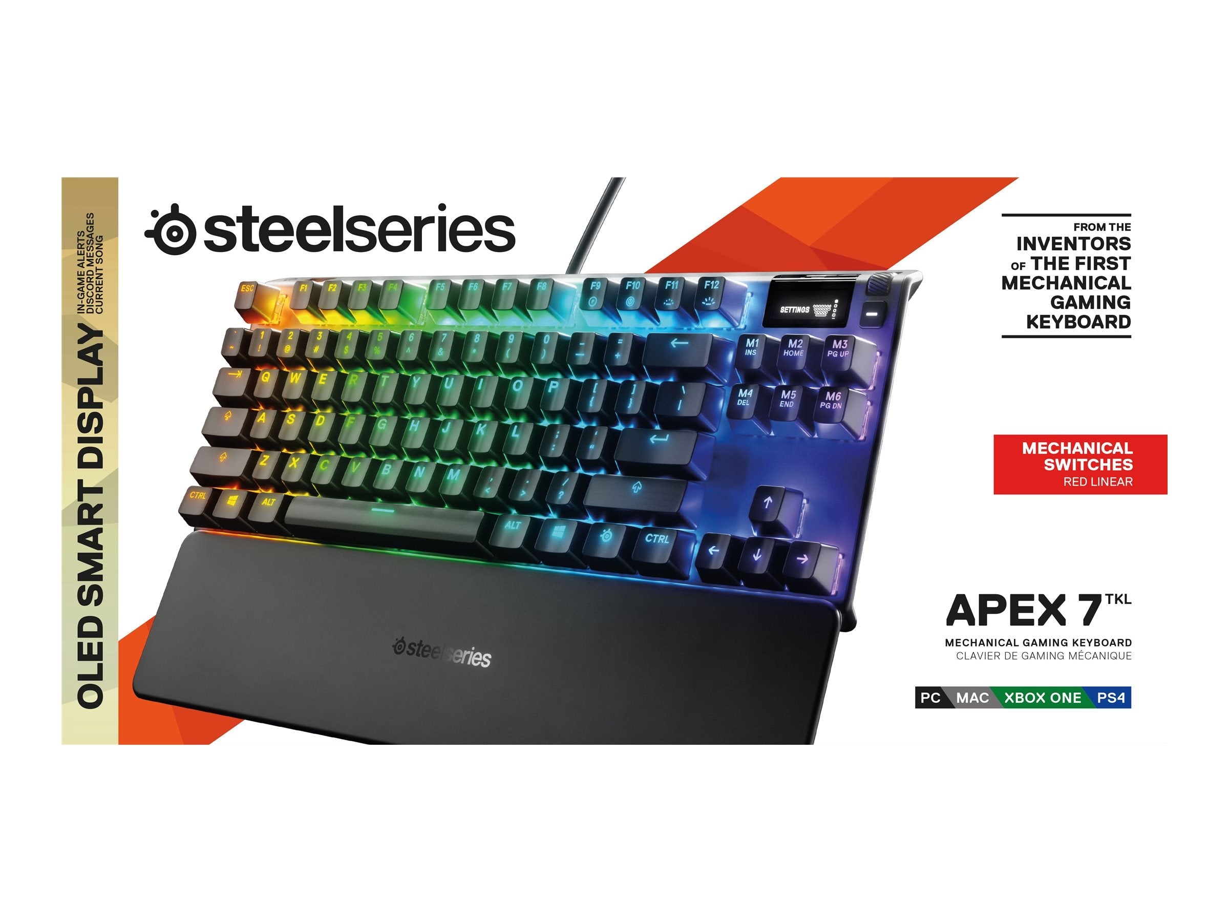 SteelSeries Apex 7 TKL Tangentbord Mekanisk RGB-kabel
