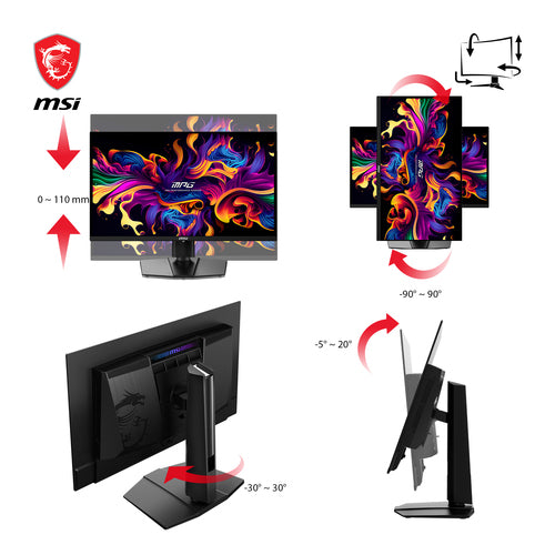 MSI MPG 271QRXDE QD-OLED – skærm – Sort