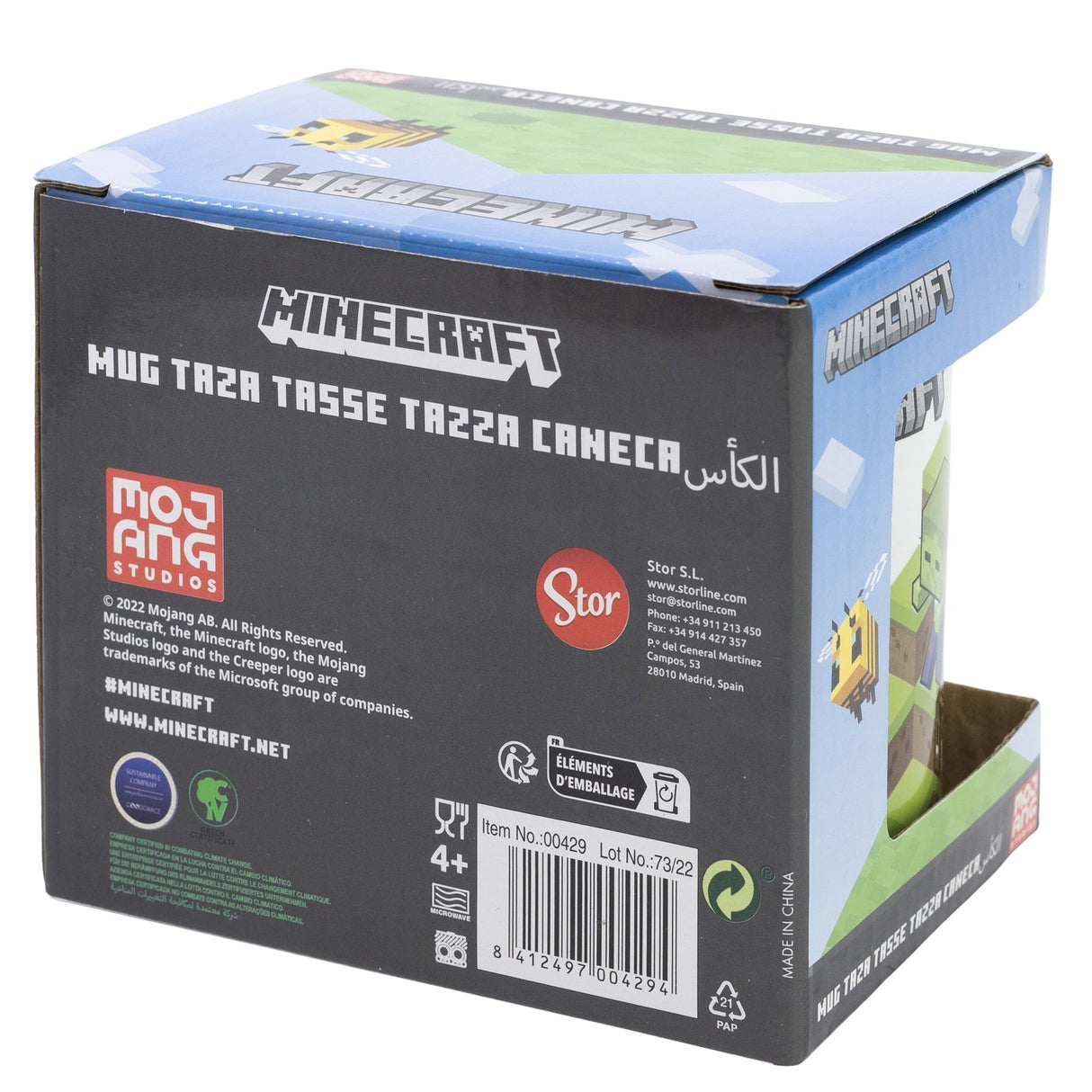 Minecraft World Keramisk Mugg - 325 ML
