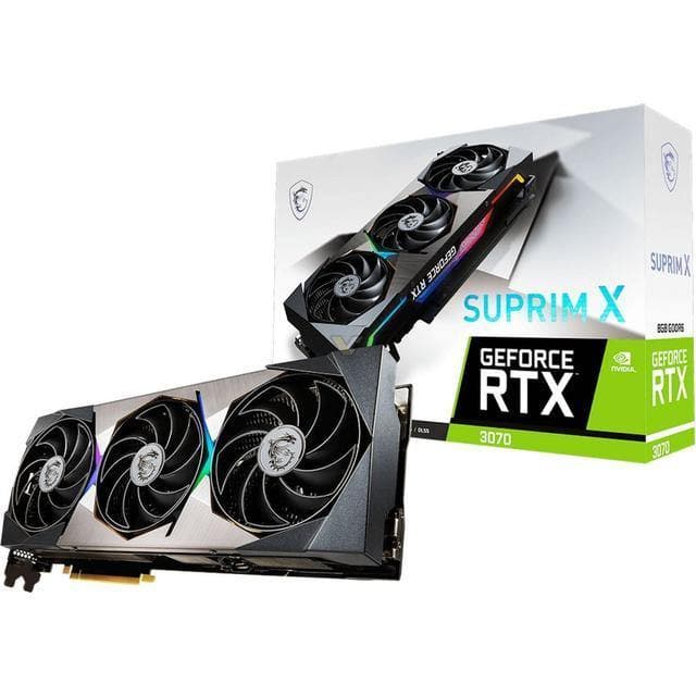 MSI GeForce RTX 3070 SUPRIM X - 8GB GDDR6 RAM - Grafikkort