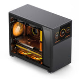 Jonsbo D31 Screen MATX Fodral, Härdat Glas - Svart