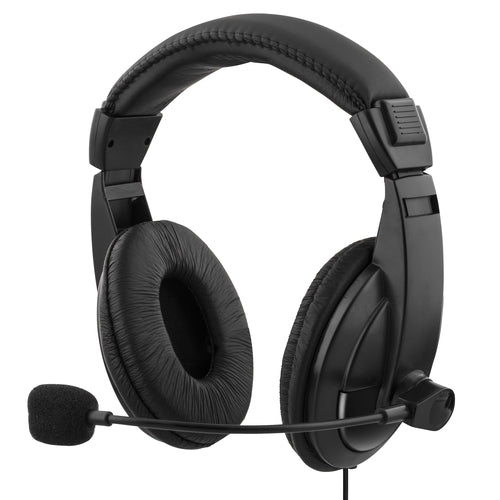 Deltaco HL-56 Ledningsført Headset - Sort Deltaco