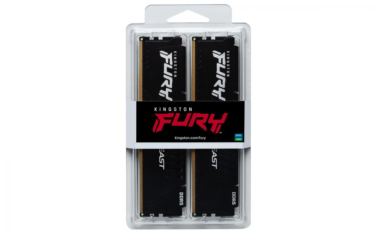 Kingston FURY Beast DDR5 SDRAM 64GB kit 6000MHz CL30  On-die ECC DIMM 288-PIN