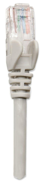 INTELLINET Patchkabel RJ45 U/UTP Cat6 5.00m Hebelschutz grau Intellinet