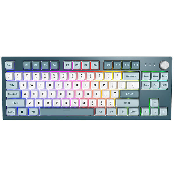 Montech MKey TKL Freedom - Gateron G Pro 2.0 Gul - Nordisk - Blå/Vit