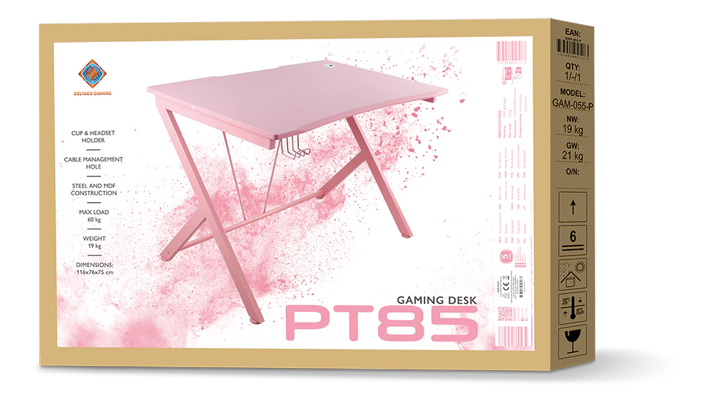 L33T - PINK LINE PT85 Gaming Bord - Rosa