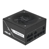 ASUS PRIME-750G – strømforsyning og ventilator set fra modsat vinkel
