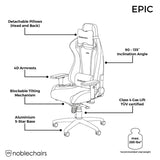 Noblechairs EPIC Svart/Svart
