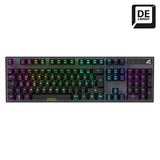Sort Sharkoon SKILLER SGK20 mekanisk RGB-tastatur med tysk DE-layout