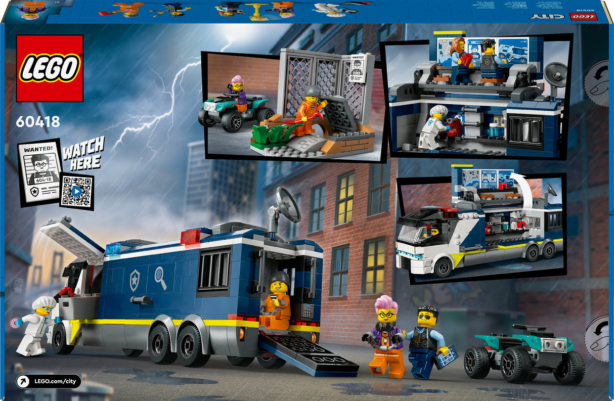 LEGO 60418 Stadspolisbil Med Laboratorium, Byggleksakssats