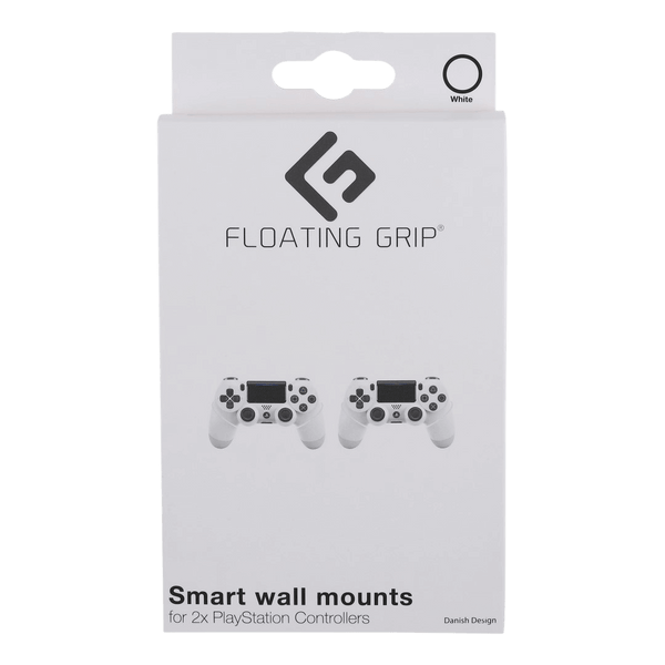 Floating Grip vægbeslag til PS3- og PS4-controllere – 2 stk., hvid