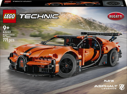 LEGO 42222 Technic Bugatti Chiron Pur Sport Hypercar, construction toy Lego