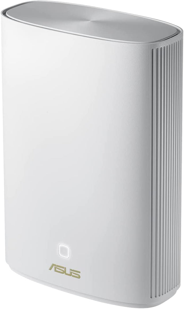 ASUS ZenWiFi AX Hybrid XP4 – hvid router set skråt forfra
