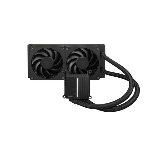 ASUS ProArt LC 240 – radiator og pumpeblok fra modsat vinkel
