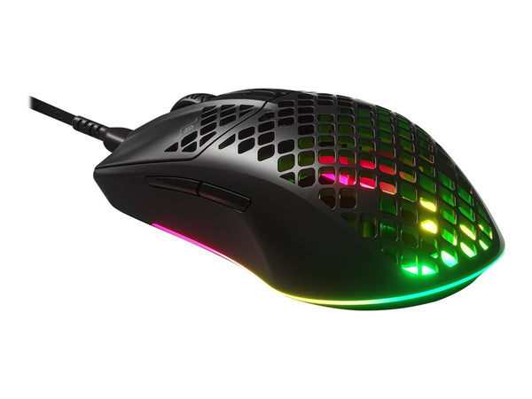 SteelSeries Aerox 3 2022 Edition Optisk kabel Svart