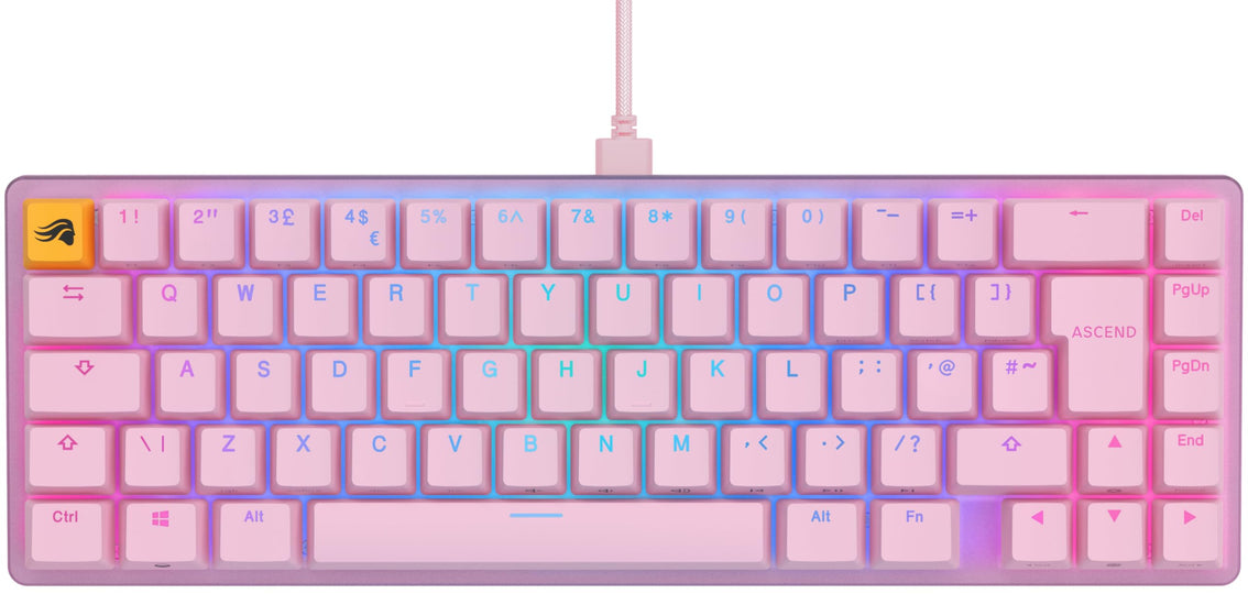Glorious GMMK 2 Compact 65% - Fox switch, - Pink