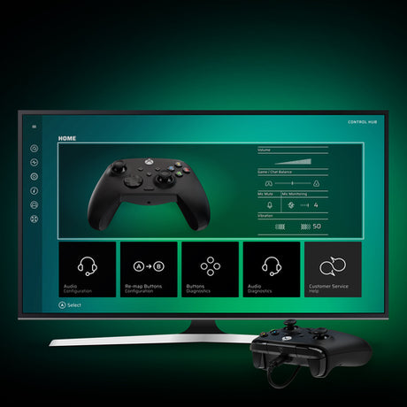 Turtle Beach Rematch Core Wired – Xbox/PC-controller, sort – Indstillingssoftware som eksempel