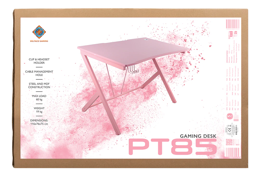 L33T - PINK LINE PT85 Gaming Bord - Rosa