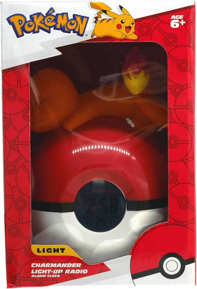 Pokemon - Charmander Light up Alarm clock