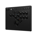 8BitDo Arcade Controller – leverless til Xbox/PC, sort – Sort controller skråt forfra